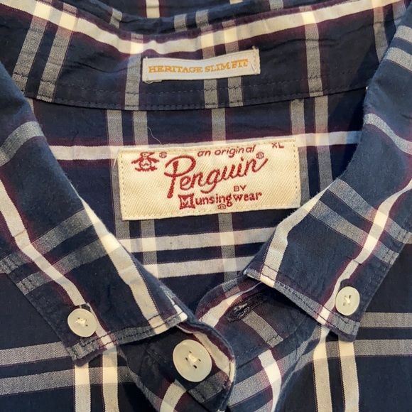 MENS Penguin long sleeve button down - Picture 1 of 3
